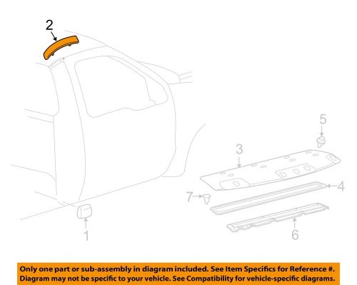 Ford oem 99-07 f-250 super duty exterior-cab-roof molding left yc3z2551729ptm