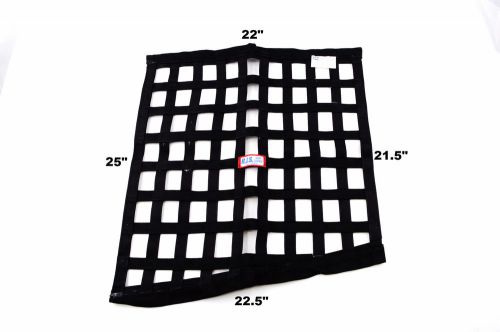 Rjs racing sfi 27.1  black ribbon window net 22 x 21.5 x 22.5 x 25