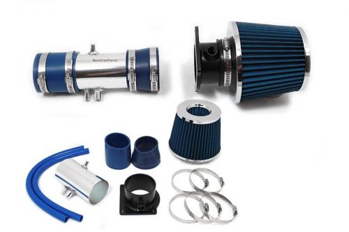 Bcp blue 98-02 cougar/mystique 2.5l v6 short ram air intake system + filter