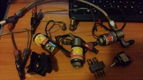 Nos nitrous kit fuel  &amp; nitrous solenoids nos fogger lines,4cyl, v8 honda/chevy