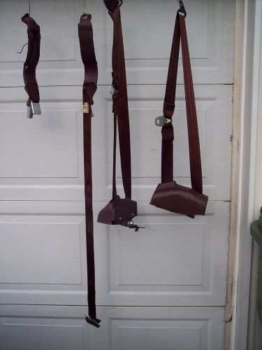 73-87 chevy truck seat belt set mahogany color