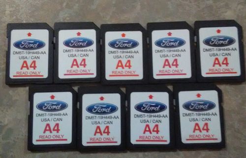 Lot of 9 ford a4 sd navigation map cards dm5t-19h449-aa