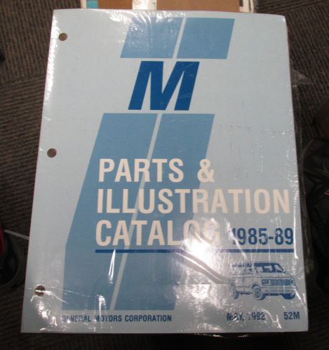 New 1985-1989 gmc m body parts and illustration catalog