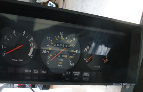 Volvo 240 glt 2 door turbo instrument cluster with tachometer 366k rare!