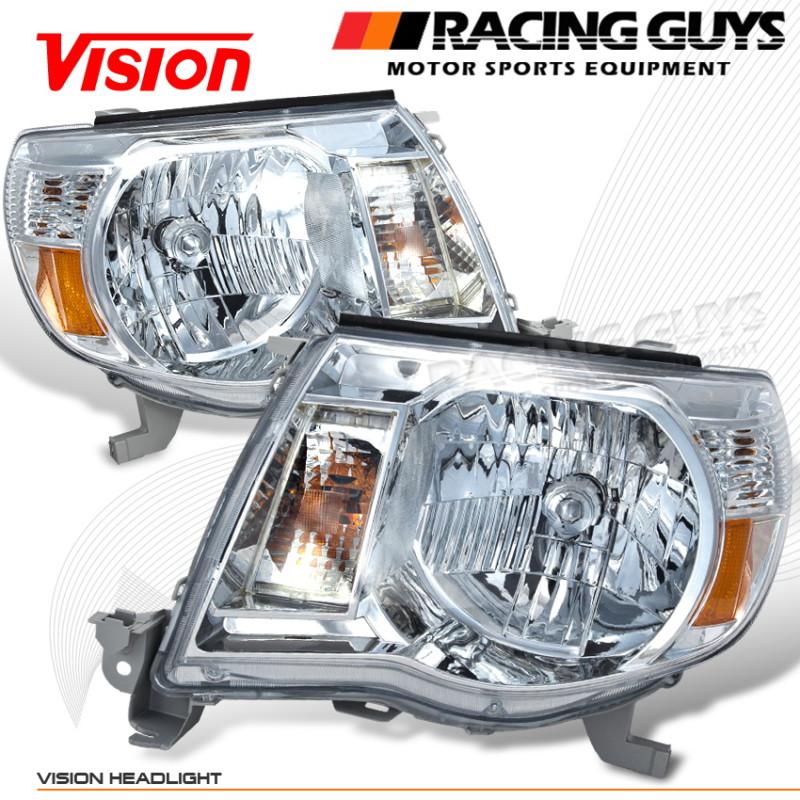 Vision pickup truck head lights lamps pair driver+passenger euro clear new lh+rh