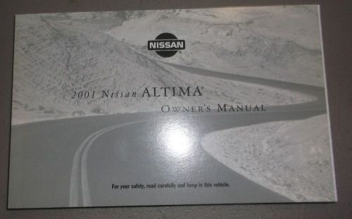 2001 nissan altima owners manual original