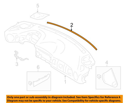 Scion toyota oem 13-16 fr-s instrument panel dash-seal su00301968