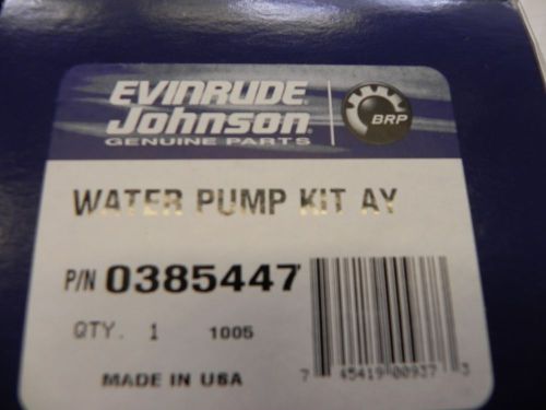 Evinrude johnson water pump kit p# 385447 factory oem new