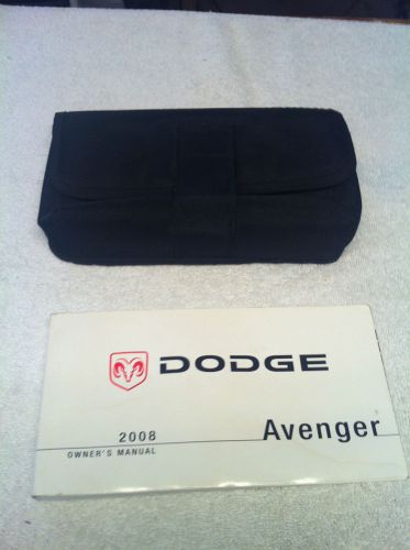 2008 dodge avenger owners manual