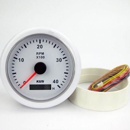 Marine lcd boat tachometer gauge ip67 12v/24v 4000 rpm 85mm free shipping