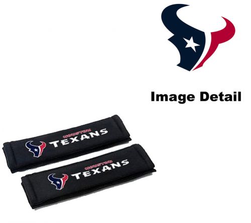 Seat belt shoulder pads car truck suv - pair - nfl - houston texans