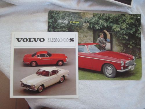 1961, 1964 2 sales sheets volvo p1800, p1800 s excellent originals