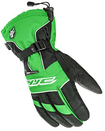 Hjc 15 men&#039;s storm green/black waterproof insulated snowmobile riding glove