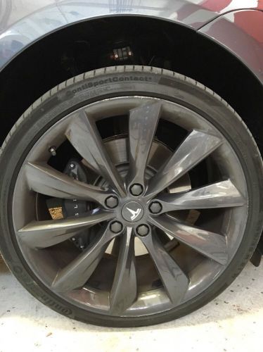 Tesla model s used gray rims 21 x 8.5 set of 4