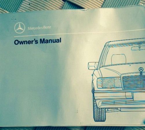 93 mercedes 300, 400, 500, owner&#039;s manual