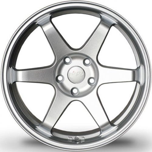 18&#034; miro 398 wheels set for veloster s13 s14 240sx 18x8.5 +35  5x114.3 silver