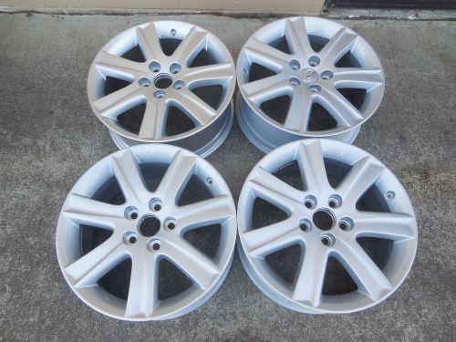 17&#034; 2007 08 09 lexus es350 7 spoke silver painted wheels rims