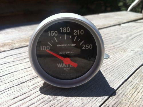 Autometer 2-1/16&#034; water temperature, 100-250 °f, sport-comp