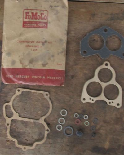 Nos 52-58 ford lincoln mercury edsel carburetor gasket set c9a8-9502-a for parts