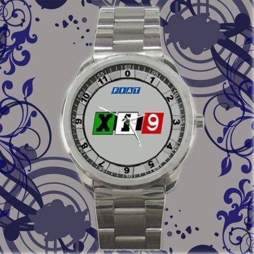 New model limited editions fiat x19 x1/9 bertone logo sport metal watch #3