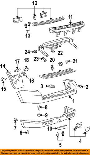 Mazda oem zzca50221bb rear bumper-bumper cover