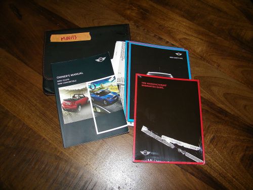 2012 mini cooper coupe convertible owners manual with case min133