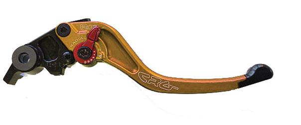 Crg rc2 brake lever shorty gold for kaw zx for suzuki gsxr triumph triple yam r6