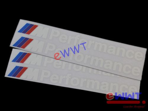 2 pairs for bmw m2 m3 m4 m5 x6 ///m performance logo body emblem sticker zvve111