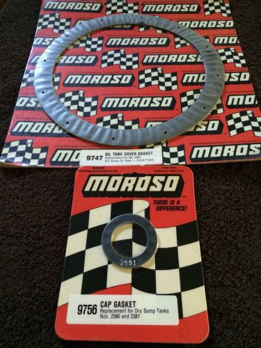 Vintage moroso dry sump tank replacement gaskets for circle track tank no 2381