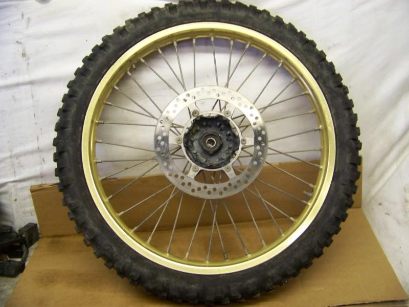 Suzuki rm100 rm125 front wheel hub rim 21" 80/100/21 tire rotor rm 100 125 250