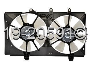 Brand new radiator or condenser cooling fan assembly fits dodge neon