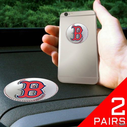 Fanmats - 2 pairs of mlb boston red sox dashboard phone grips 13102