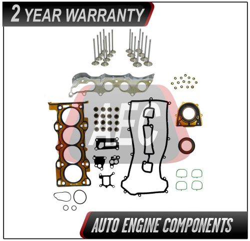 Full gasket, intake &amp; exhaust valve fits mazda ford b2300 2.3 l duratec  #jgv023