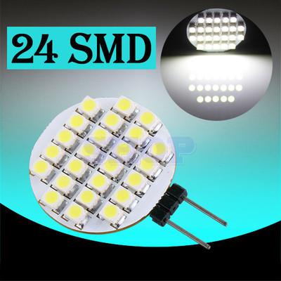 G4 24 smd pure white rv marine boat 24 led light bulb lamp