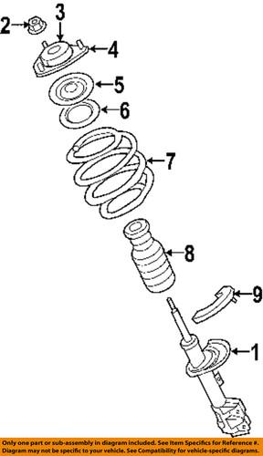 Mopar oem 5168219ab front suspension-strut