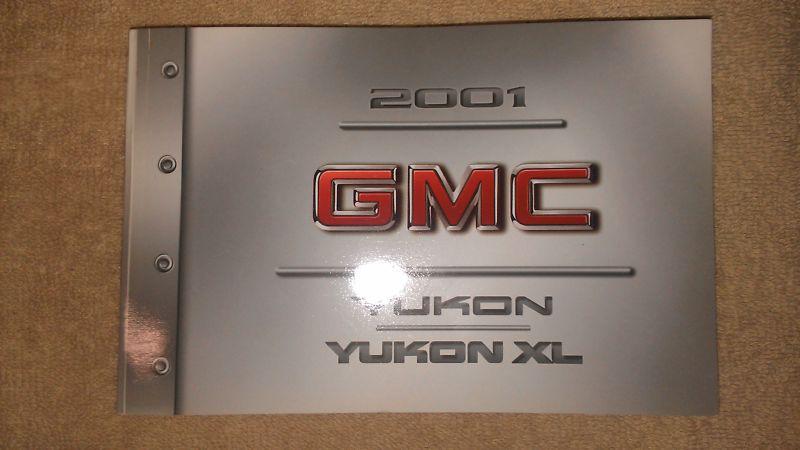 2001 gmc yukon factory owners owner's manual - nice