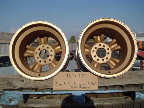 American racing 16&#034;x13&#034; magnesium &#034;bear paw / elephant paw&#034; wheels..gasser..drag