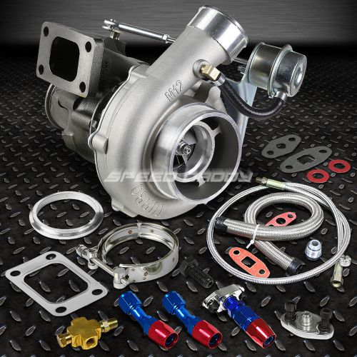 T04e t3/t4 ar.63 anti-surge 300+hp turbo charger+wastegate+oil feed+drain line