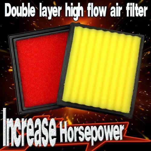 2pcs high flow air filter fit infiniti ex37 ex35 2008-2013 (match kn 33-2399)