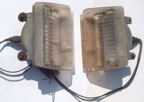 1970 cutlass 442 oem front signal lamp lenses + housings