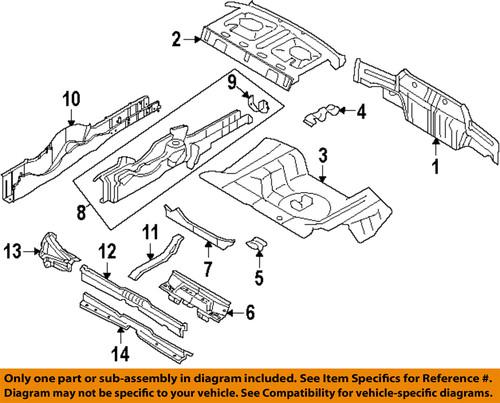 Ford oem 5r3z6311215aa rear body-floor pan