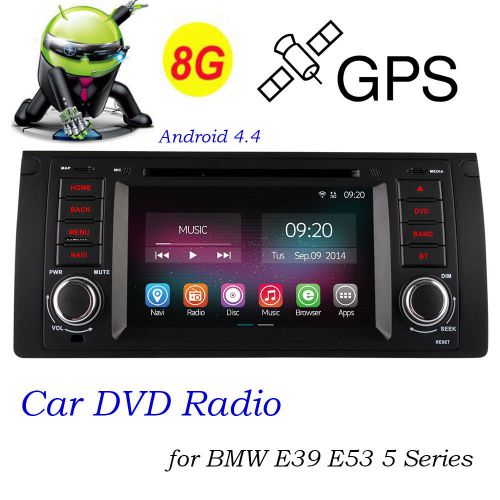 7&#039;&#039; car audio dvd radio for bmw e39 e53 5 series android 4.4 quadcore in dash