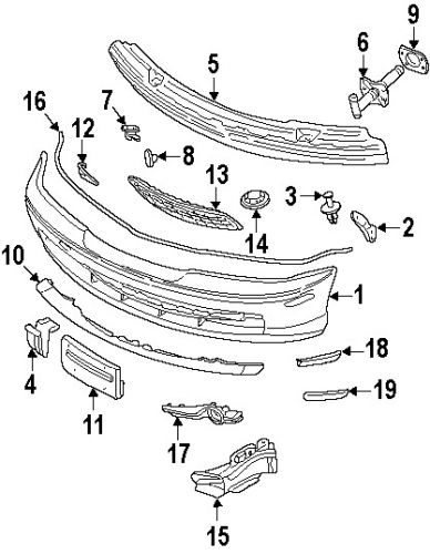 Bmw 63148383012 genuine oem reflector