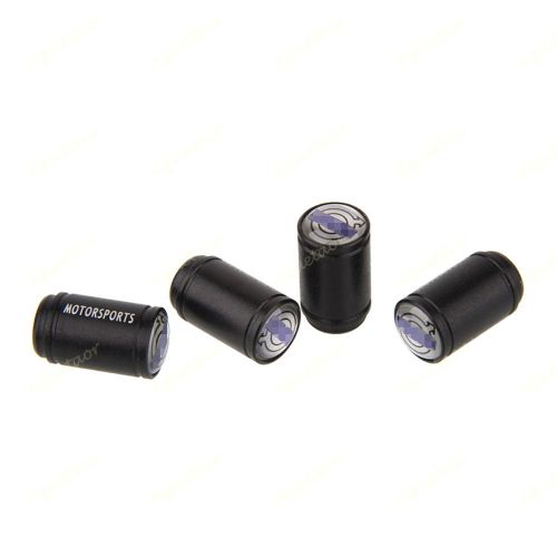 4x matte black car air tire tyre wheel valve stem cap dust cover for volvo emble