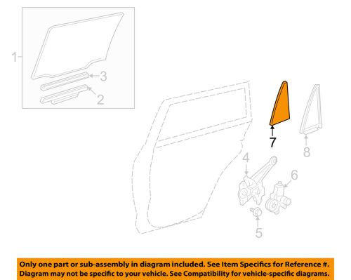 Toyota oem 06-12 rav4 glass-rear door-fixed glass left 681240r010