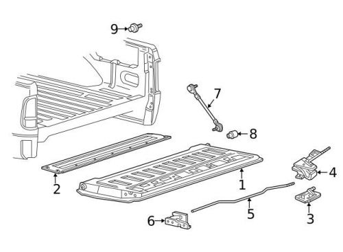 Genuine 1997-2016 ford access cover 8c3z-9943121-a