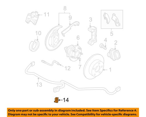 Gm oem brake-rear-wire harness retainer 12052834