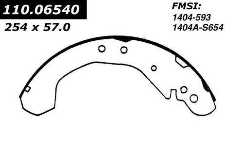 Centric 112.06540 brake pad or shoe, rear-severe duty brake shoe