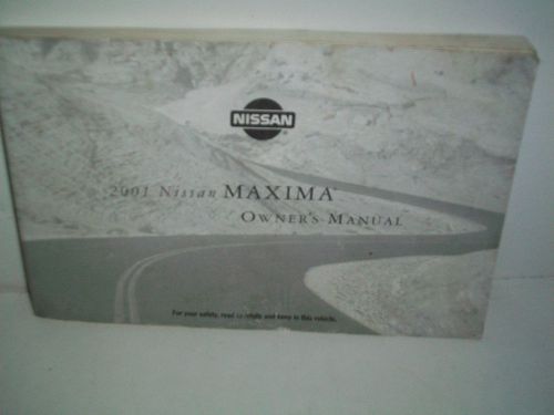 2001 nissan maxima owner&#039;s manual owners