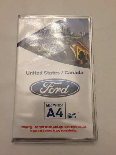 Ford lincoln oem sync us &amp; canada navigation system a4 maps sd card